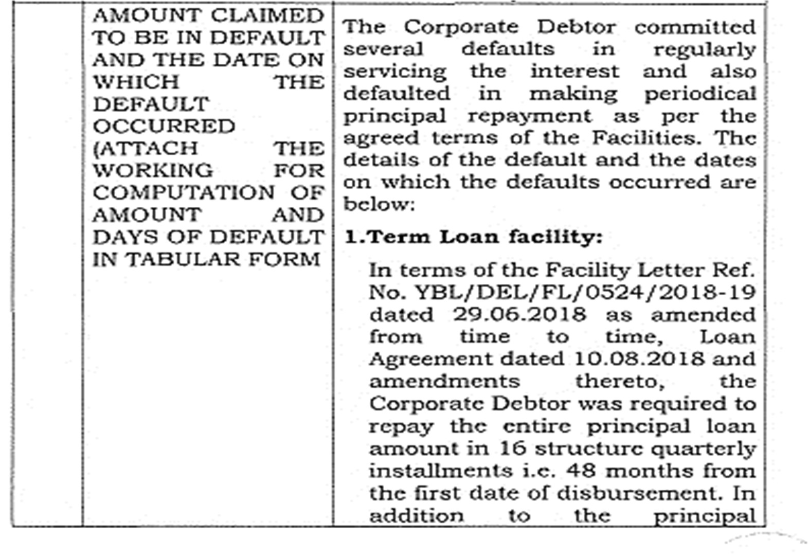 Exhibit reproduced from the original judgment