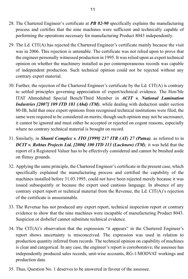 Exhibit reproduced from the original judgment